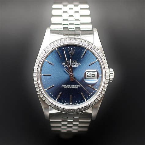 montre rolex fond bleu